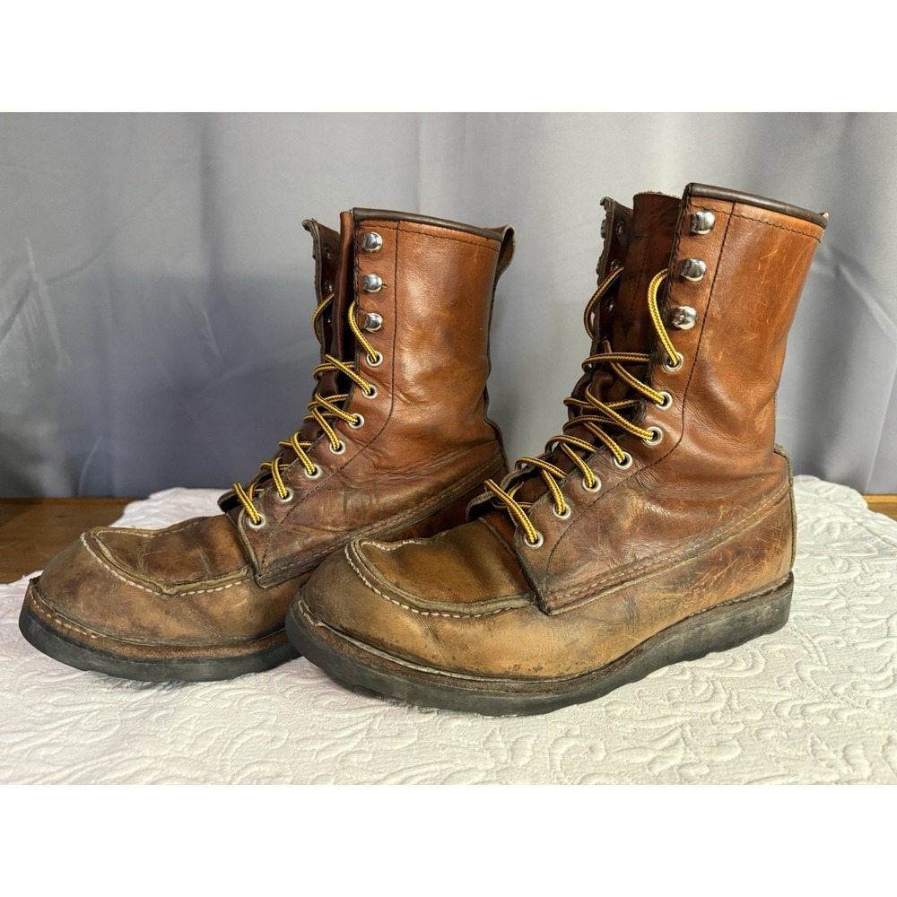 Red Wing 877 Classic Moc Toe Boots Oro Legacy 9D USA Heritage 11D Resoled
